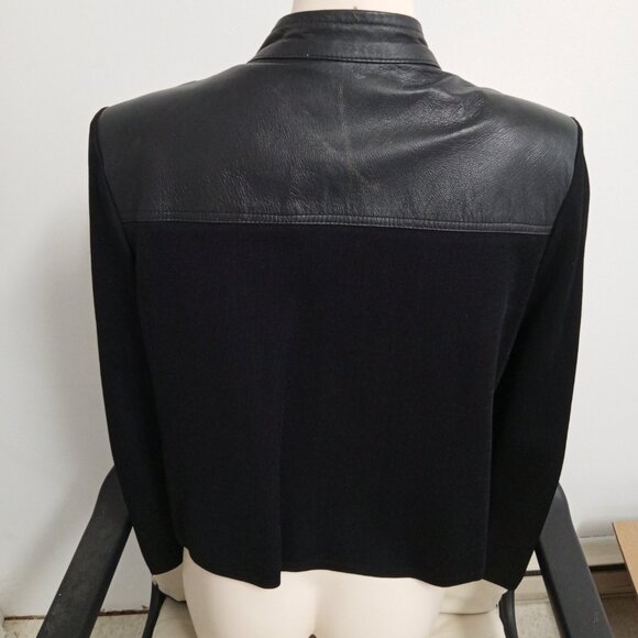 Studded leather and suede jacket - Picture 2 of 4